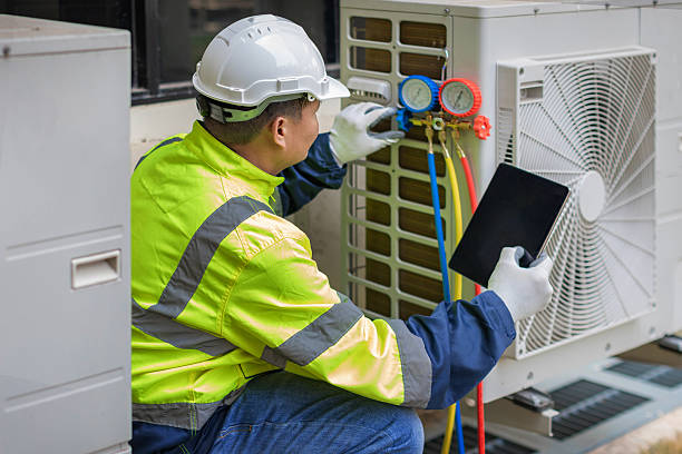 Professional Hvac technician working in West Roxbury, MA